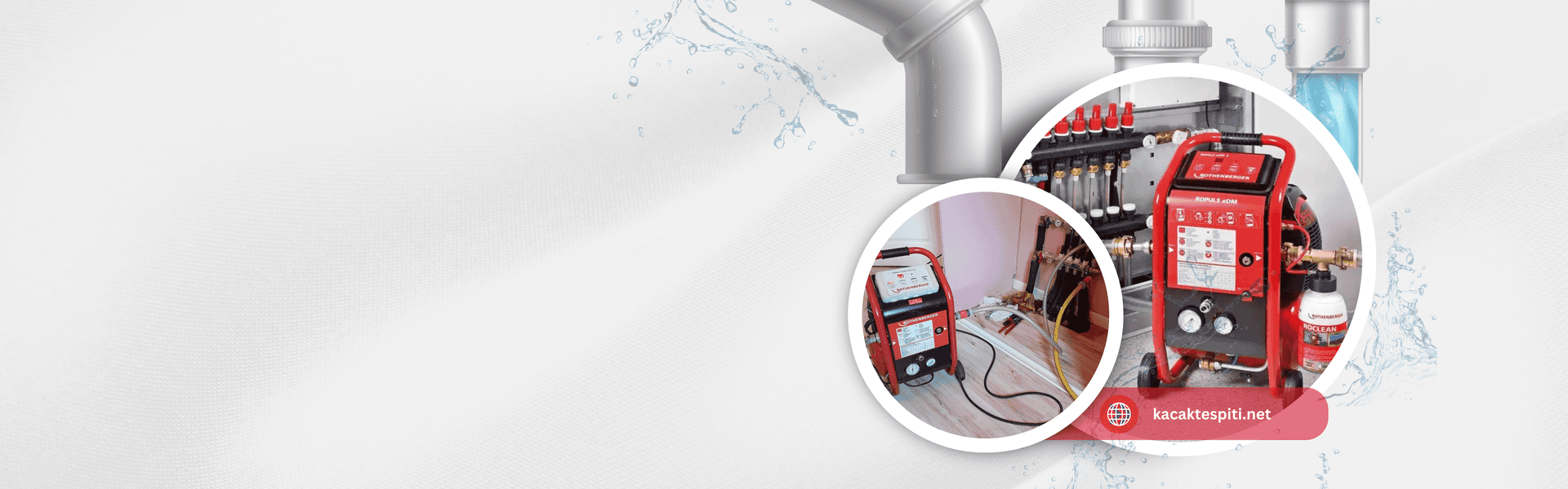 Kalorifer tesisatına bağlı profesyonel petek temizleme makinesi ve çift yönlü yıkama işlemi.