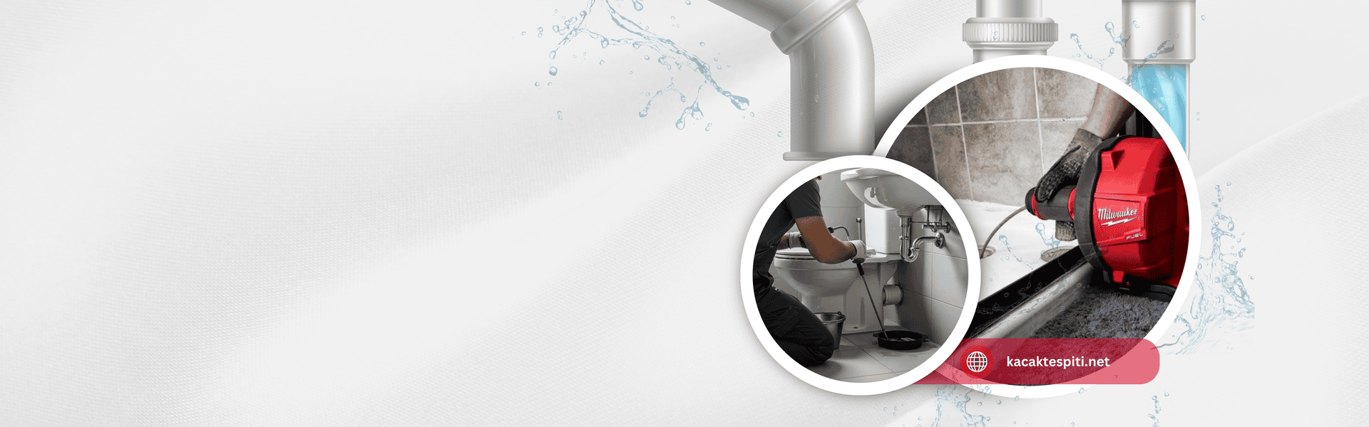 Kameralı görüntüleme sistemi ve tıkanıklık açma robotu ile mutfak gideri açma çalışması.